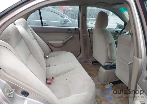 2002 Honda Civic Lx из США, поврежденный, VIN 1HGES16502L045547